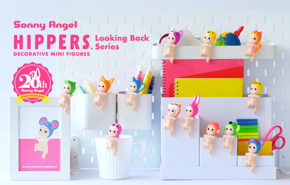Sonny Angel Hippers adhesive sticker lets you attach the mini figure to laptops and desks.