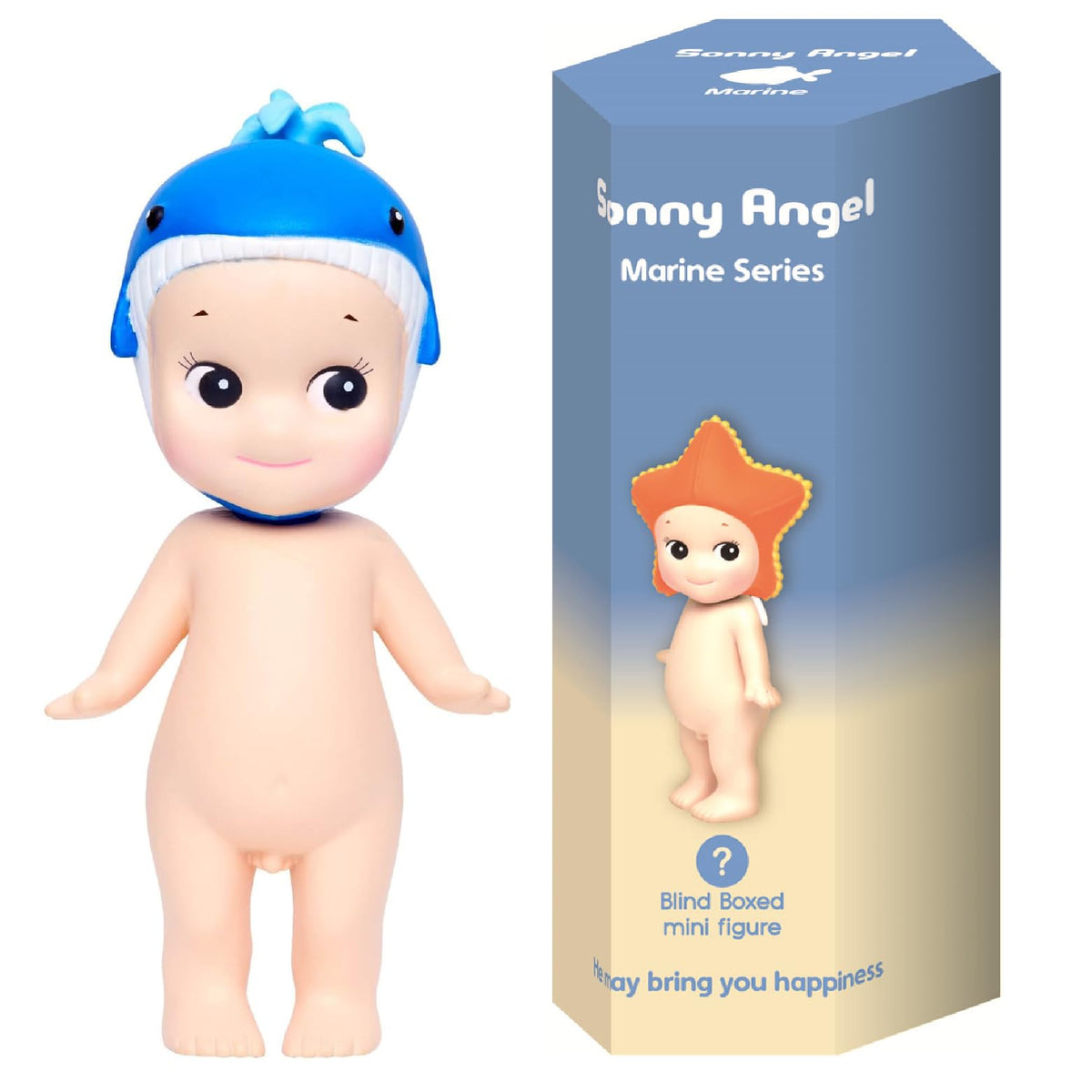 Sonny Angel Marine Series figure in a sealed blind box for surprise collection.