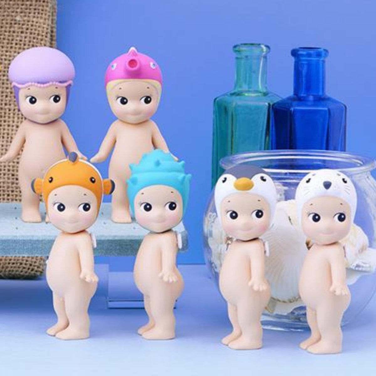 Bright marine design by Sonny Angel adds charm to any collection display.