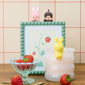 Monchhichi Hippers figure on smartphone brings cheerful touch
