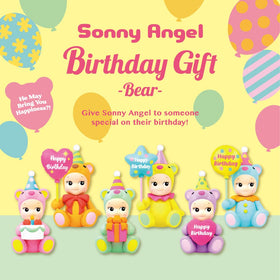 Sonny Angel plush bear-costume mini figure, a cute desk companion.