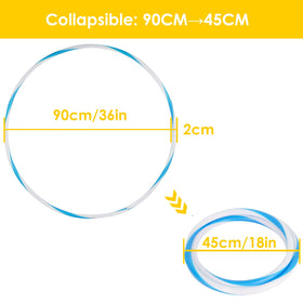 SONSA foldable LED hoop designed for easy transport and storage.