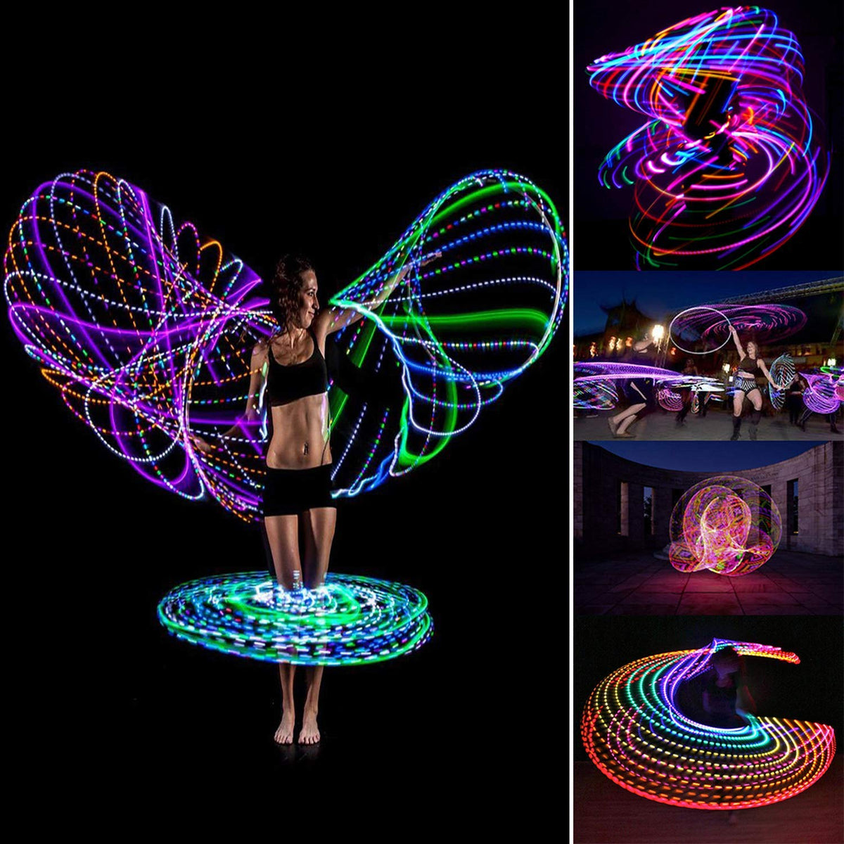 SONSA travel-ready LED hoop pack ideal for home workouts.