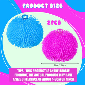 Sonwyoung 2-piece puffer balls in purple showing vibrant color and grip-friendly texture