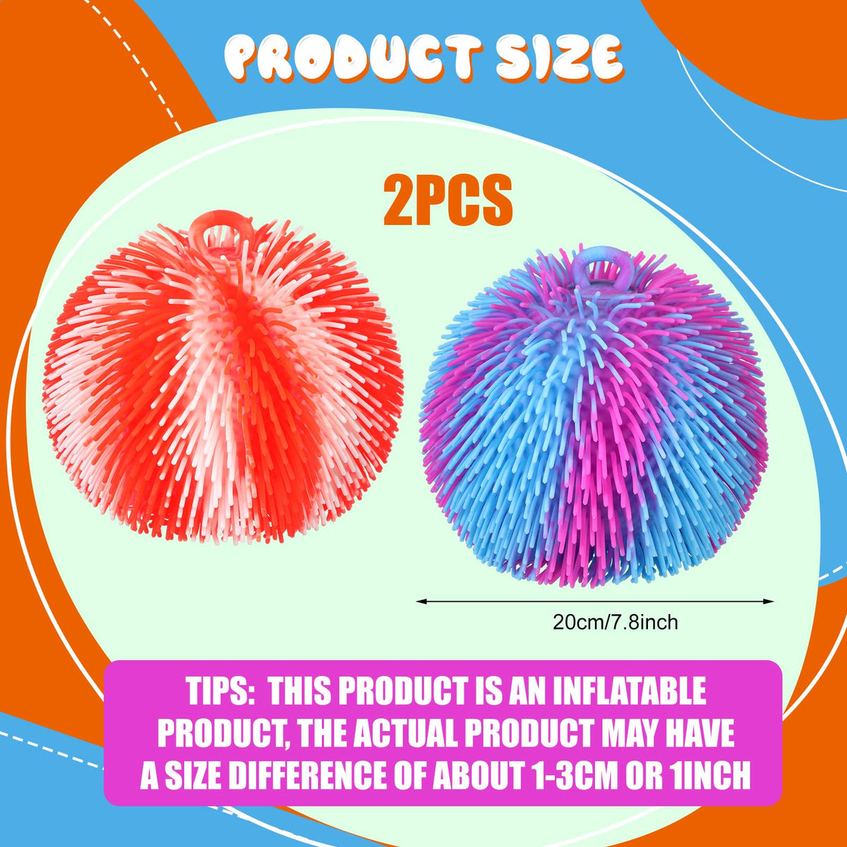 Sonwyoung 8-inch spiky textured ball provides calming fidget therapy.