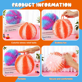 Sonwyoung blue-purple mix puff ball ideal for sensory play and focus.