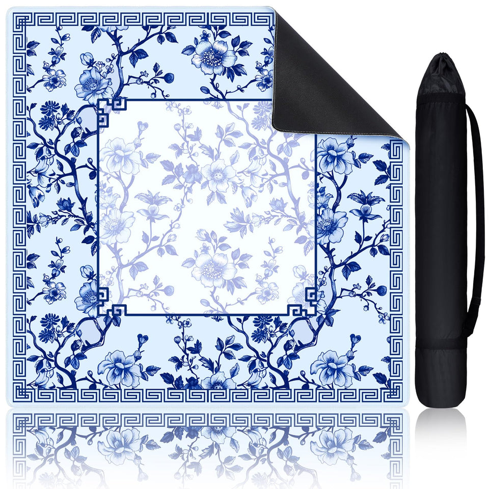 Sonwyoung chinoiserie mahjong mat full coverage, stable surface for smooth play.
