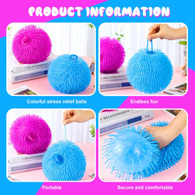 Close-up of Sonwyoung puffer ball spikes and flexible surface for sensory play