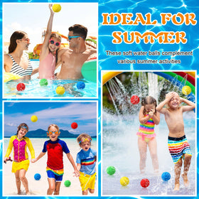 Sonwyoung yellow water balls color pack high visibility for games and parties