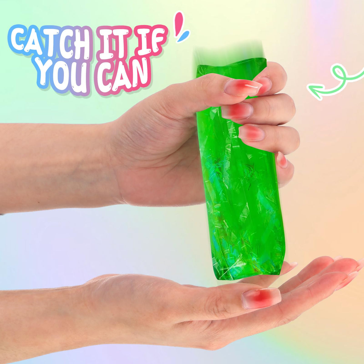 Sonwyoung water snake fidget toy in hand—slippery, wiggly handling for focus