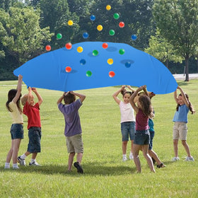 Sonyabecca Hole Tarp Team exercise promotes communication and synchronized actions.