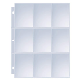 Sooez 120-pack 9-pocket page protectors, front view, for organized binder storage.