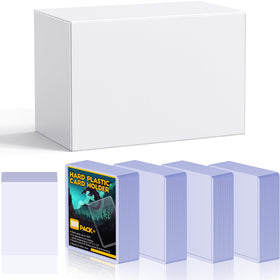 Sooez hard sleeve 3x4 card protectors provide rigid protection for trading cards.