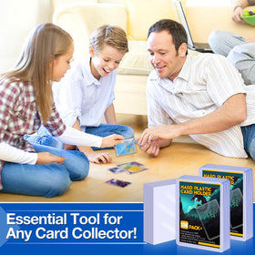 Sooez 3x4 card protectors protect from dust and bending.