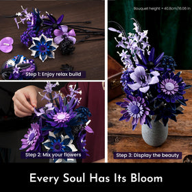 SOOLIO includes 609 ABS pieces with adjustable stems and removable petals.