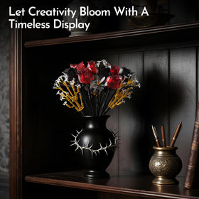 SOOLIO Dark red rose pieces for a bold romantic arrangement