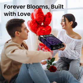 SOOLIO Home office decor rose bouquet adds a stylish desk accent.