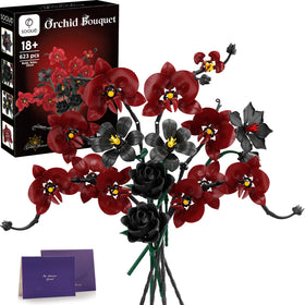 SOOLIO Mothers Day orchid rose bouquet build set for adults, a striking centerpiece concept.