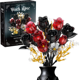 SOOLIO Mothers Day Rose Bouquet Building Set assembly view for a dramatic centerpiece