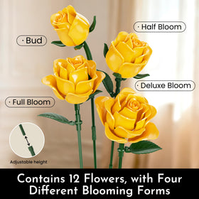 SOOLIO full bloom stage, showcasing a vivid yellow bouquet ready to display.