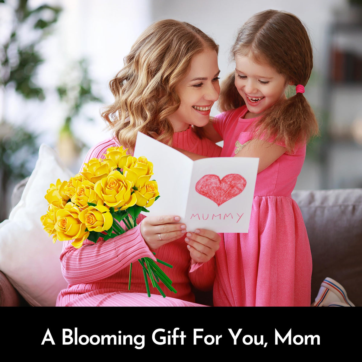 SOOLIO kit contents displayed, inviting creative assembly for a cheerful yellow bouquet.