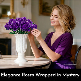 SOOLIO Rose Bloom detail highlights lifelike petals and texture for an authentic display.