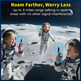 Soopotay clear sound walkie talkies deliver crisp audio with adjustable volume.
