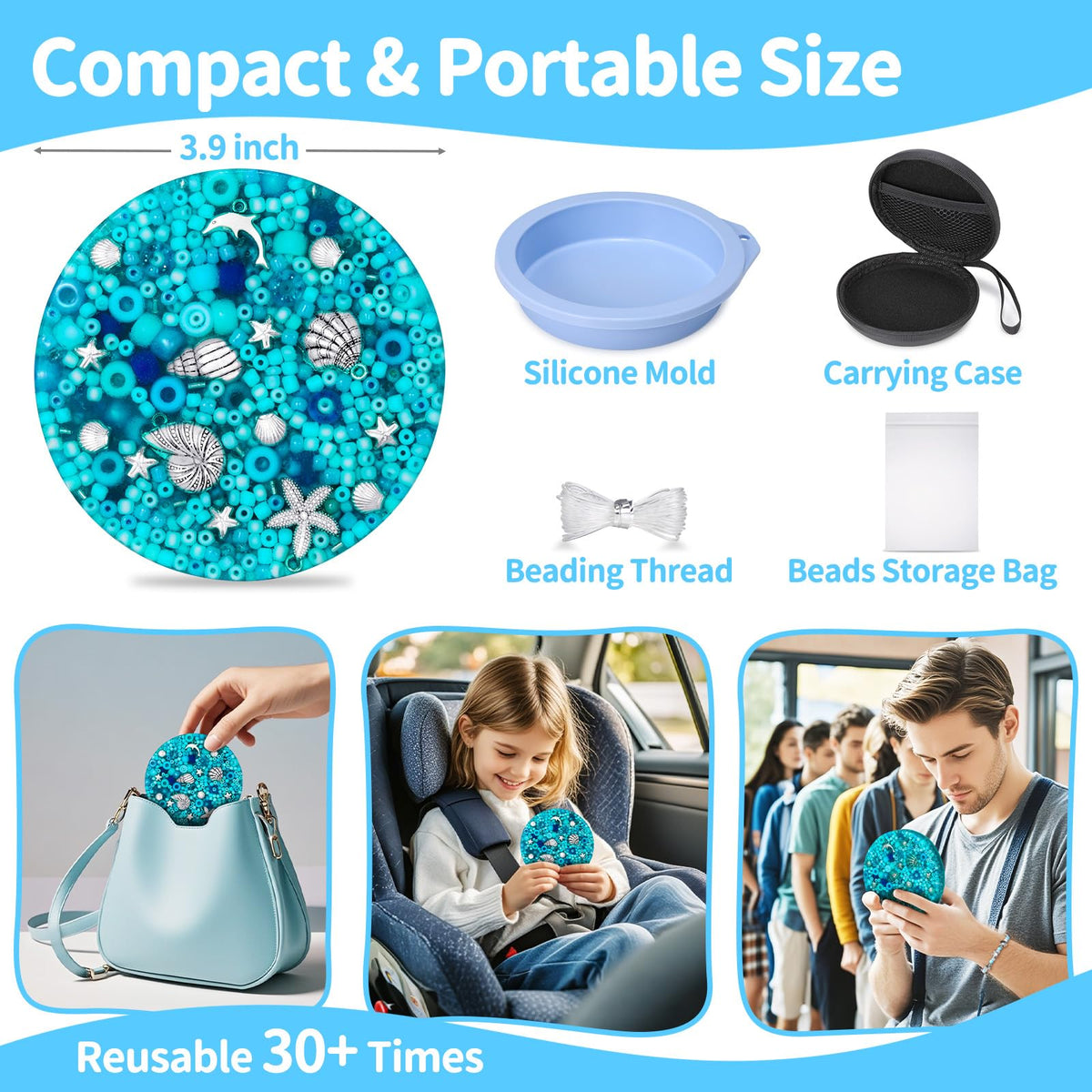 Sooppervix bead-infused pad showcases reusable design for continual play.