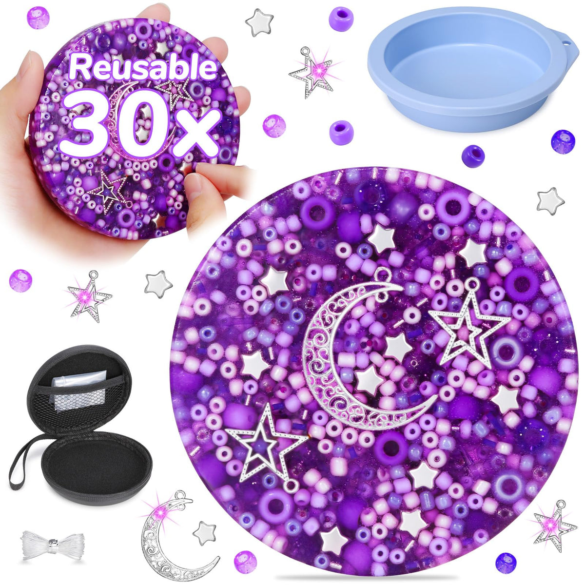Sooppervix Starry Edition Picky Pad side view for calm tactile focus.