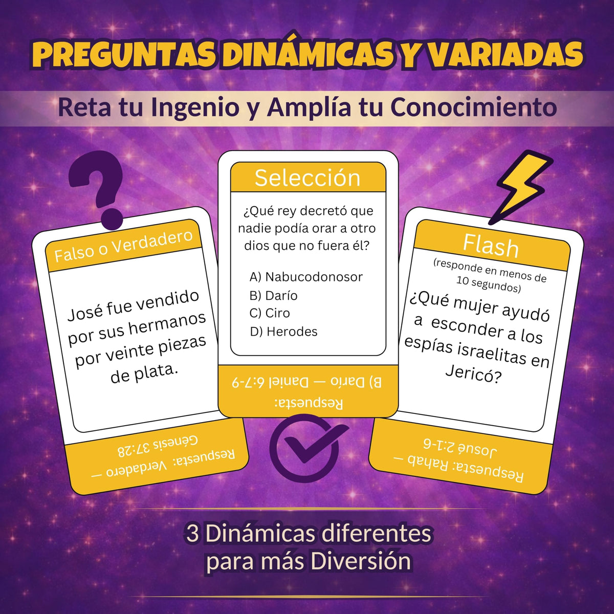 Sophi&Math Bible Trivia Card Game true/false cards for group challenges