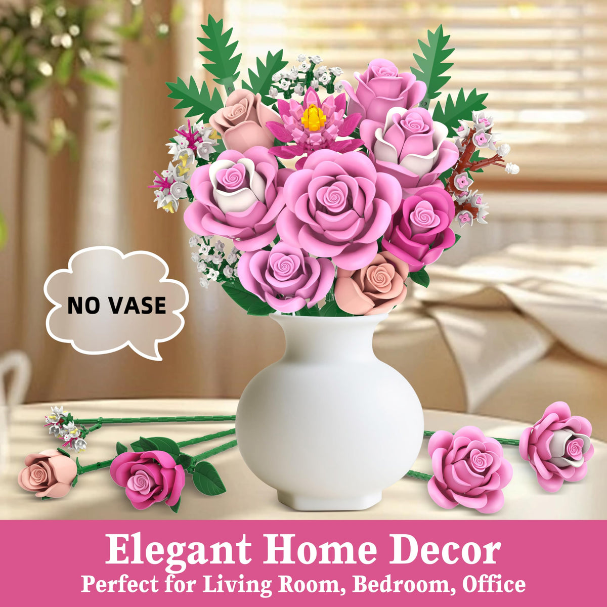 Sopu detailed instructions guide easy assembly of floral decor.