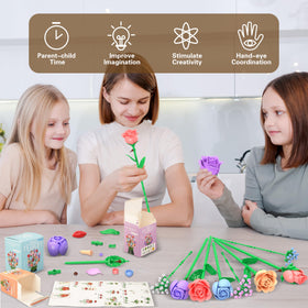 Sopu Eco-friendly ABS plastic roses with smooth surfaces for durable crafting
