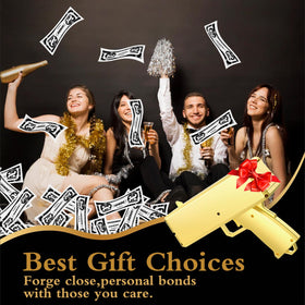 Sopu money gun gold with loading chamber for quick money insertion