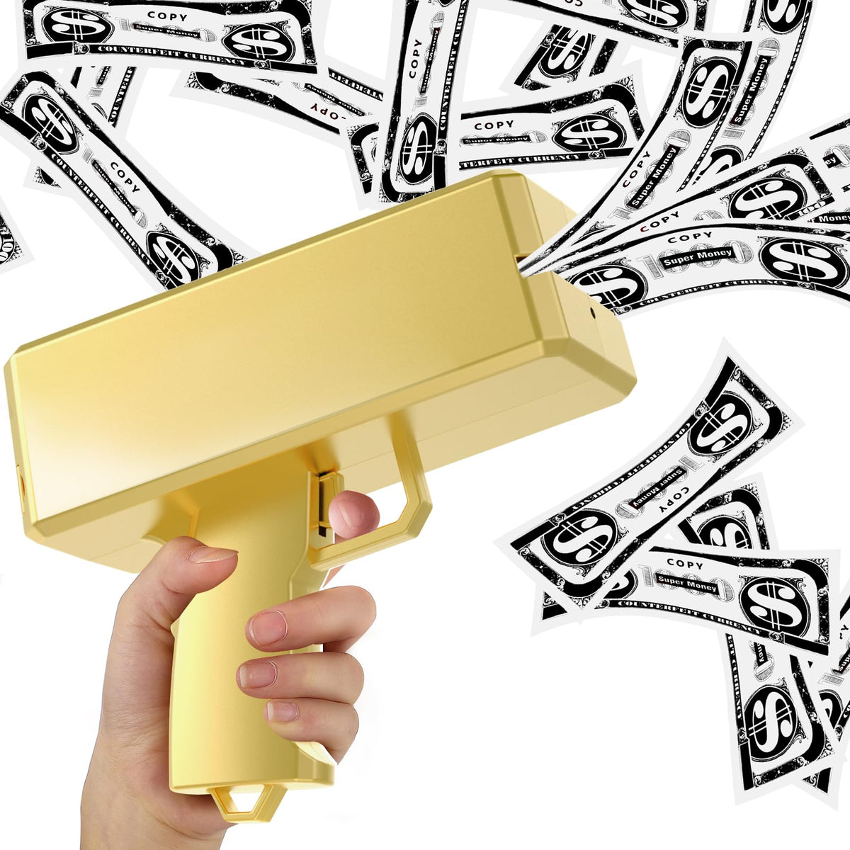 Sopu money gun gold spraying paper money for a dramatic rain effect at parties