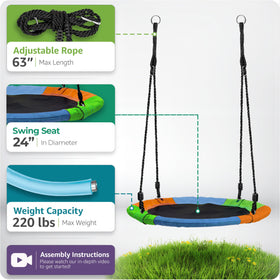 Sorbus outdoor-play-area: versatile swing for tree or playset.