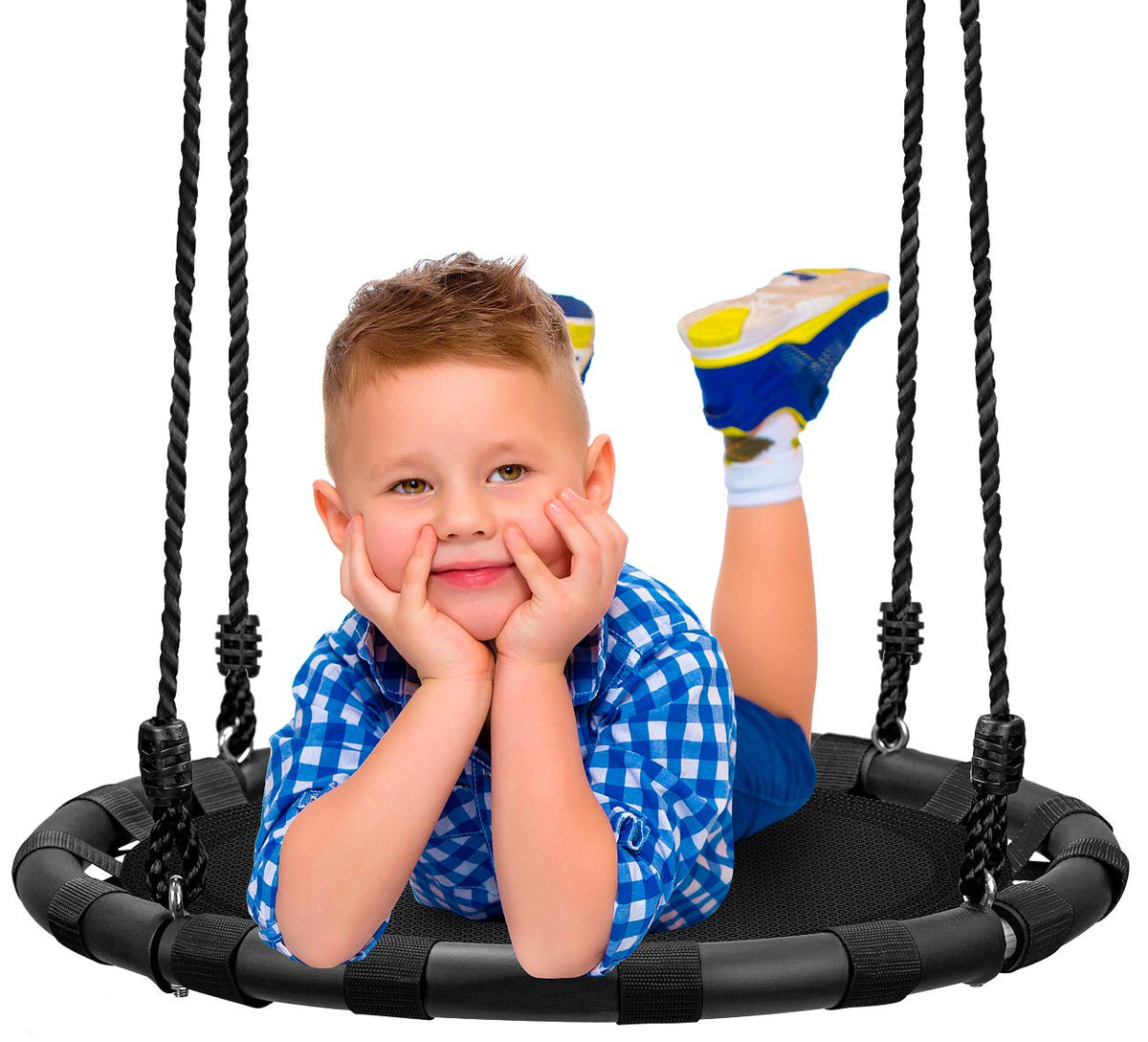 Sorbus Saucer Tree Swing 24-seat offers a safe, fun seating option for backyard play.