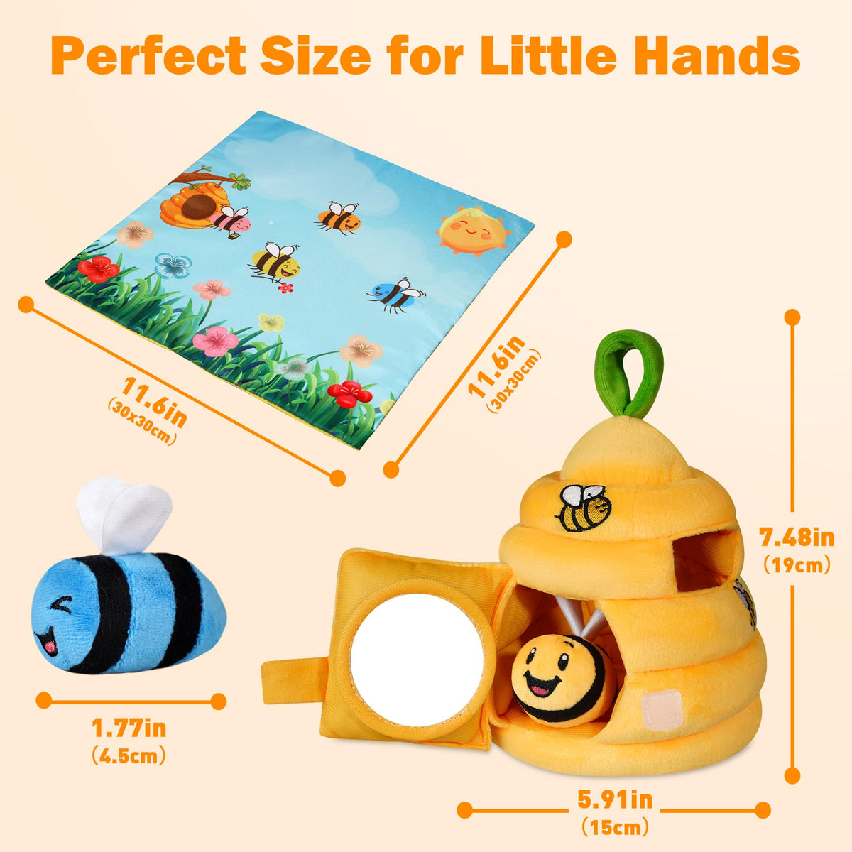 Sortnic fold out map pad with crinkle textures prompts sensory discovery