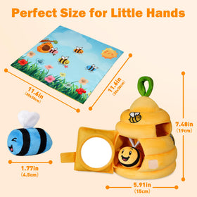 Sortnic fold out map pad with crinkle textures prompts sensory discovery