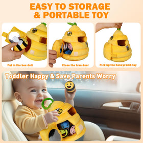 Sortnic squeaker and crinkle paper provide satisfying tactile and auditory feedback