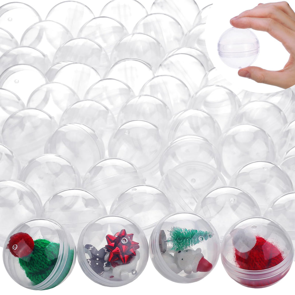 Sosation 150pcs 2-inch gumball capsules in mixed colors for prizes and party favors.