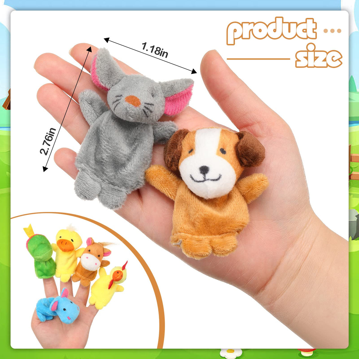 Sosation 19-animal styles puppets showcase diverse characters for creative play.