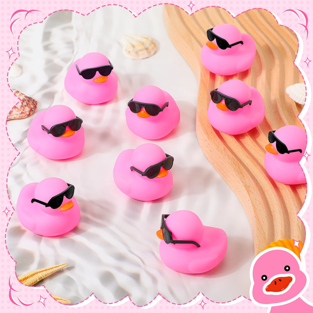 Sosation 48-pack ducks display ready for party favors or decor.