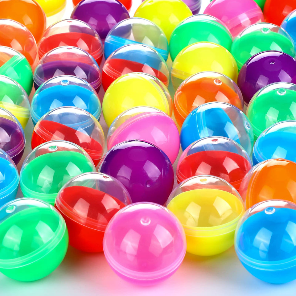 Sosation 1.77-inch multi-color capsules for gumball machines and prizes.