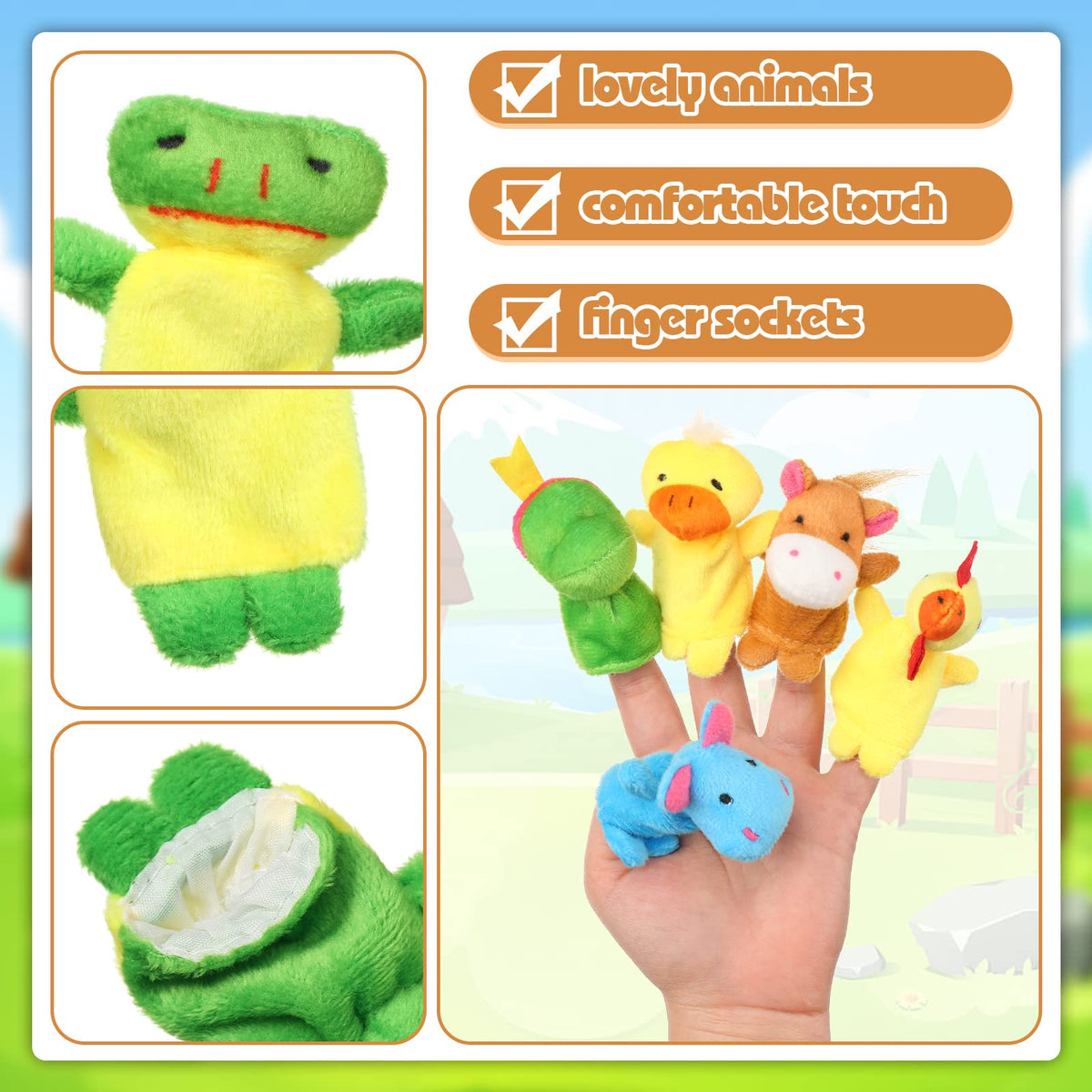 Sosation classroom storytelling puppets support literacy and language activities.