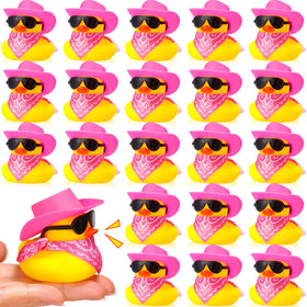 Sosation cowboy duck 24-pieces set ideal for playful bath time décor.