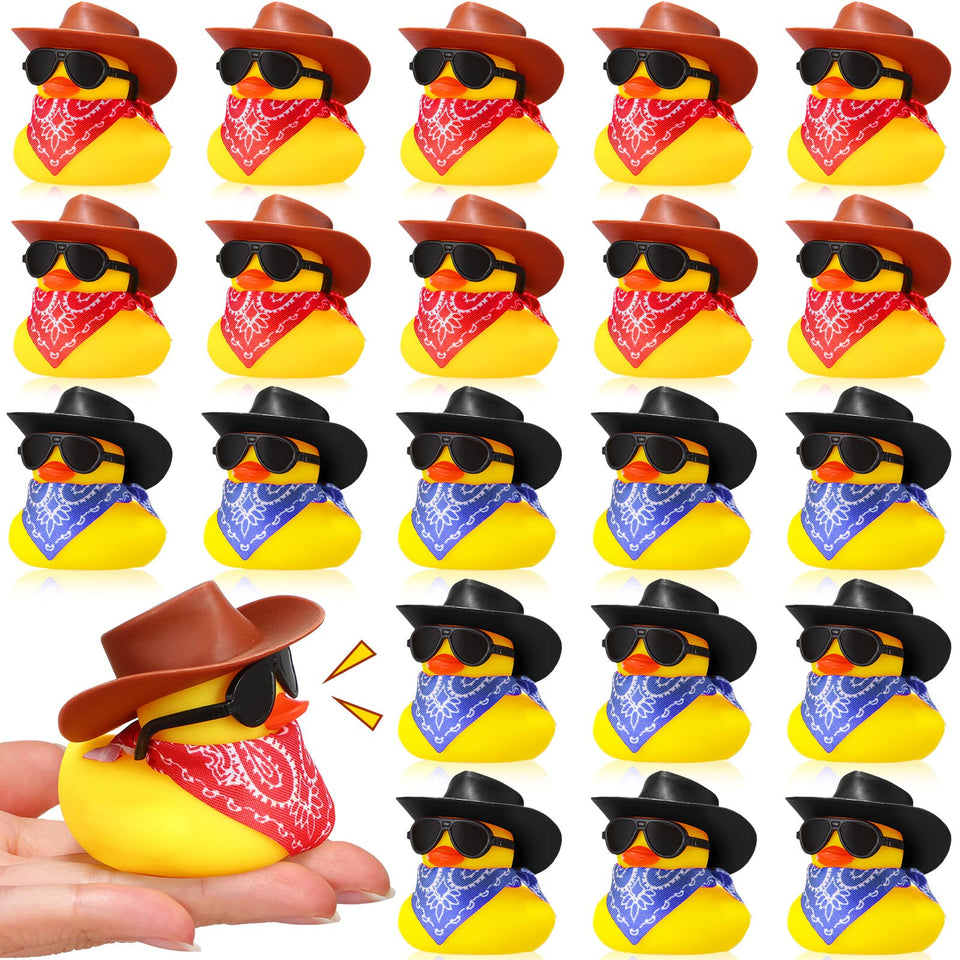 Sosation 24-set cowboy ducks ready to brighten party displays