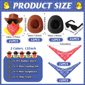 Sosation ducks with cowboy hats for vintage charm