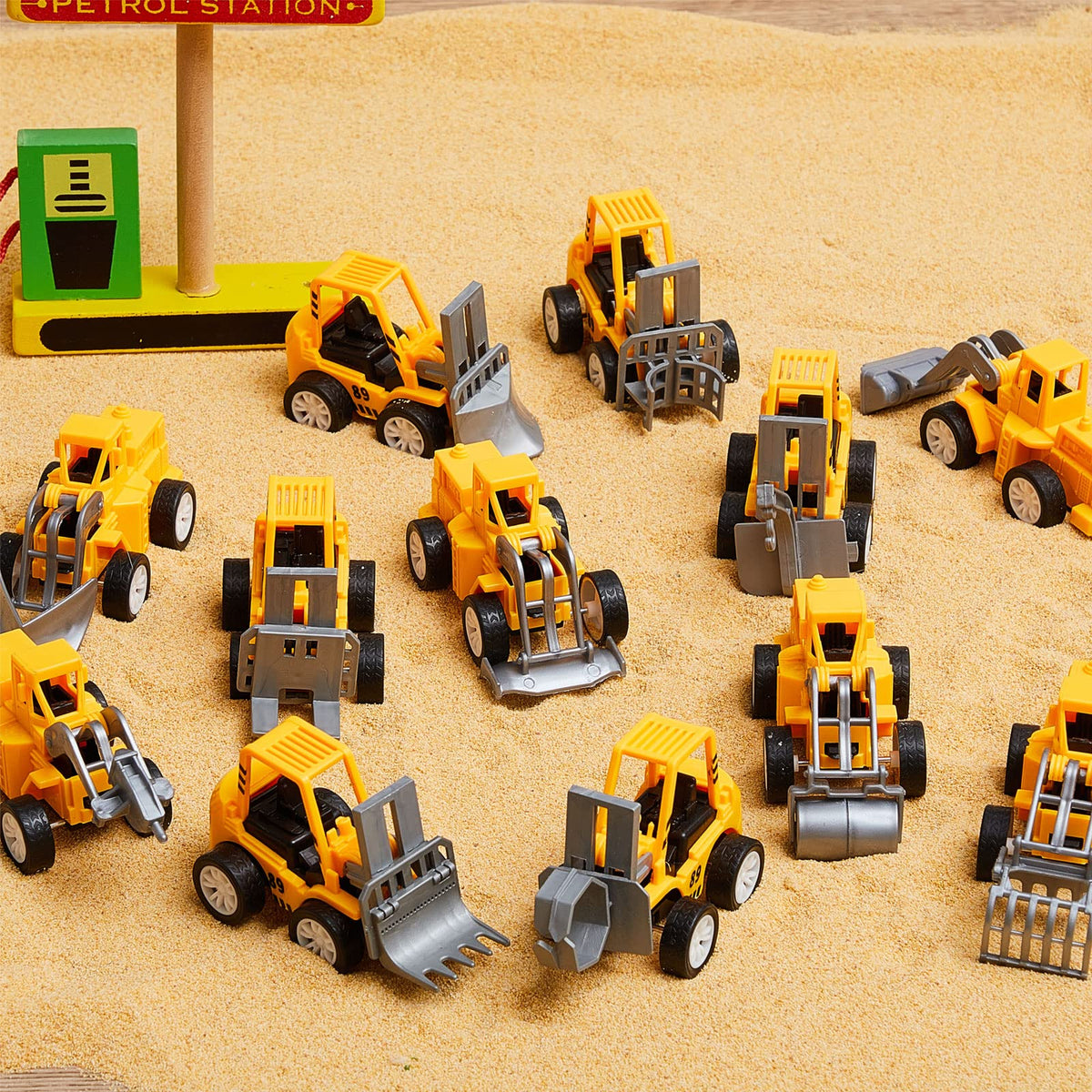 Sosation dump truck pullback toy suitable for cake toppers