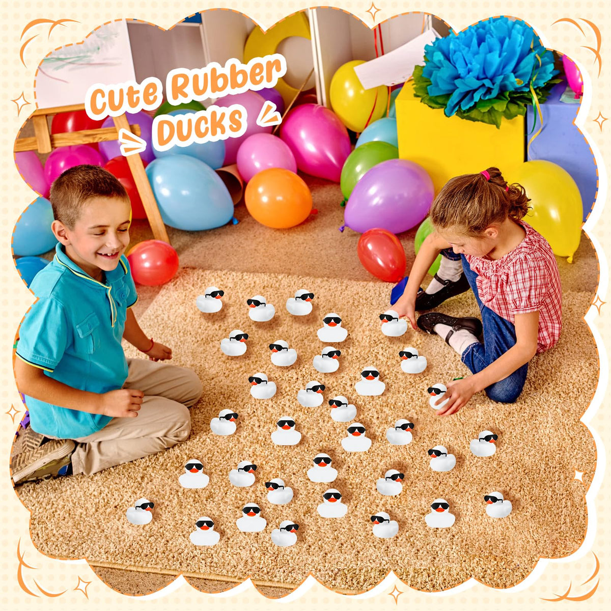 Sosation durable soft rubber ducks in a pack