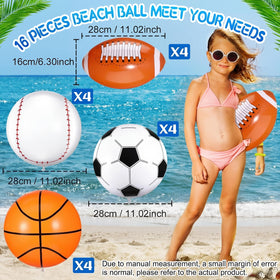 Sosation football beach ball 16in great for parties.